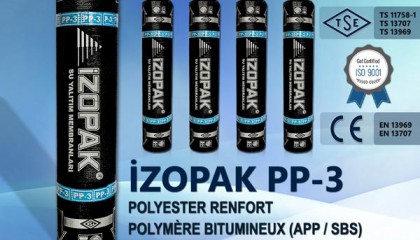 İzopak PP-3 Polyester Renfort Polymère Bıtumıneux (App / Sbs)
