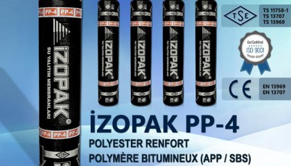 İzopak PP-4 Polyester Renfort Polymère Bıtumıneux (App / Sbs)