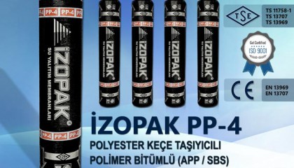 İzopak PP-4 Polyester Keçe Taşıyıcılı Polimer Bitümlü (App / Sbs) Katkılı